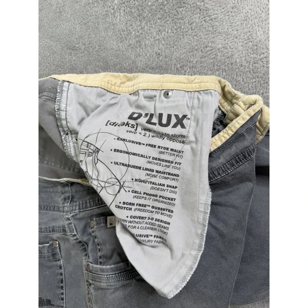 Kuhl D'Lux Cargo Pants Men's Size 38x30 Gray Outdoor Hiking